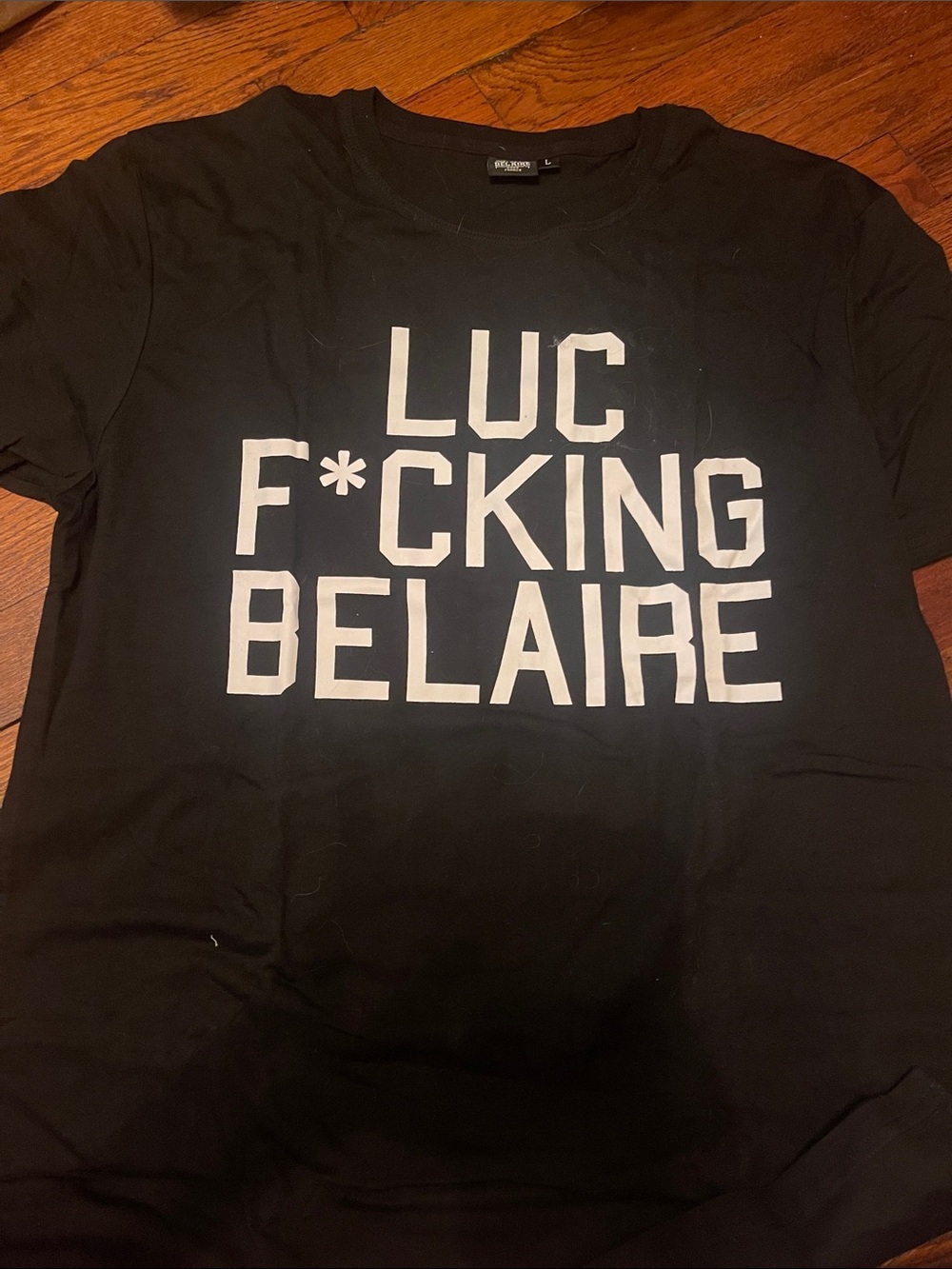 Luc Belaire Champagne Black Graphic Tee - Men's Casual Shirt